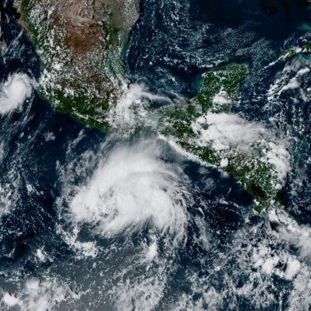 La tormenta tropical Trudy. Foto: NOAA